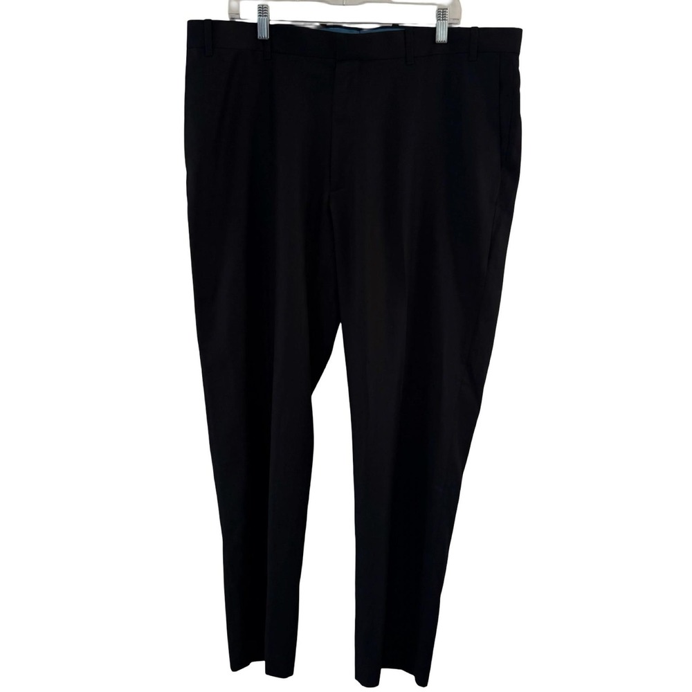 Axist Pants Mens 40x30 Black Ultra Series Straight Flat Front No Iron Dress NWT - Picture 3 of 16